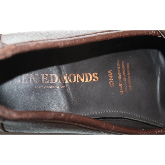 Allen Edmonds VINCI Brown Leather Moc Toe Slip On Horsebit Loafers Mens 10.5 D main image 6
